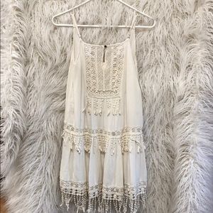 American Eagle White Boho Dress